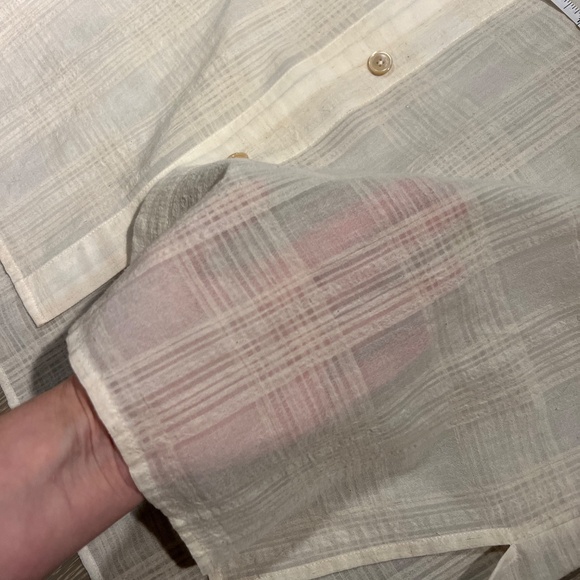 WILFRED Beautiful sheer linen blouse women's size small - Picture 3 of 7